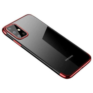 Clear Color Case Żelowy Pokrowiec Etui Z Metaliczną Ramką Samsung Galaxy A7