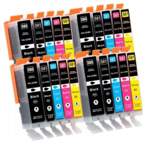 20x Tusz Do Canon PGI-580 CLI-581 30/12ml CMYK