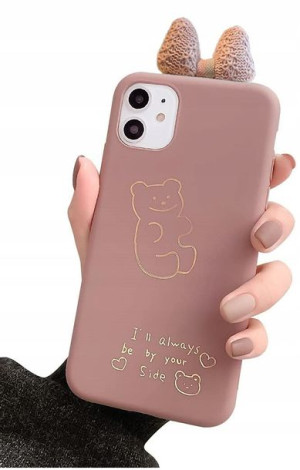 Etui MIŚ Z KOKARDĄ do Huawei P Smart Pro