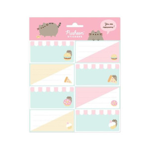 Pusheen - Naklejki Na Zeszyt Lub Książkę Z Kolekcji Foodie 16 Szt