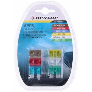 Dunlop - Bezpieczniki Samochodowe 6 Szt.