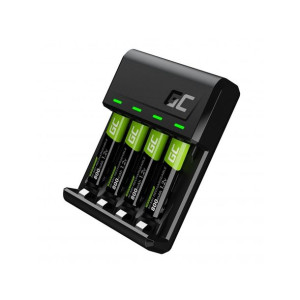 Green Cell Vitalcharger - Ładowarka Do Akumulatorów + 4x Baterie Akumulator