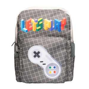 Gameration - Plecak Szkolny Retro (szary)