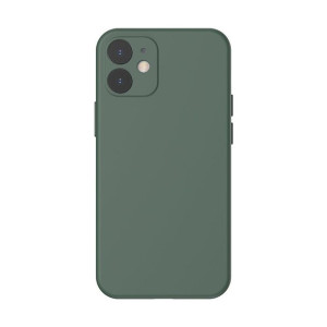 Baseus Liquid Silica Gel Case Elastyczne Żelowe Etui Iphone 12 Mini Ciemnoz
