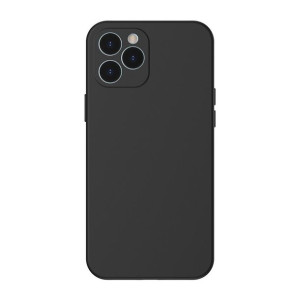 Baseus Liquid Silica Gel Case Elastyczne Żelowe Etui Iphone 12 Pro Czarny (