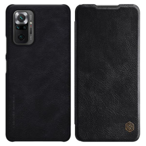 Nillkin Qin Skórzana Kabura Etui Xiaomi Redmi Note 10 Pro Czarny
