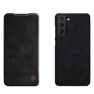 Nillkin Qin Skórzana Kabura Etui Samsung Galaxy S21 Fe Czarny