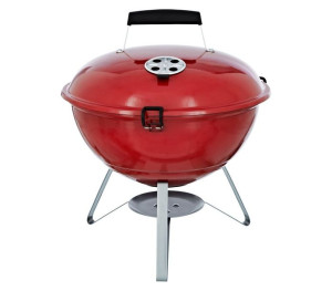 Grill Piknikowy Przenośny Kopenhagen Turystyczny - Czerwony Śr. 34 Cm