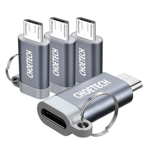 Choetech Zestaw 4 Adapterów Przejściówek Z Usb Typ C Na Micro Usb Z Metalow