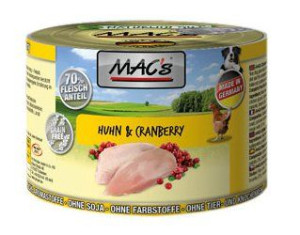 MAC's Dog | Adult | Puszka 200g - Kurczak i żurawina 200g