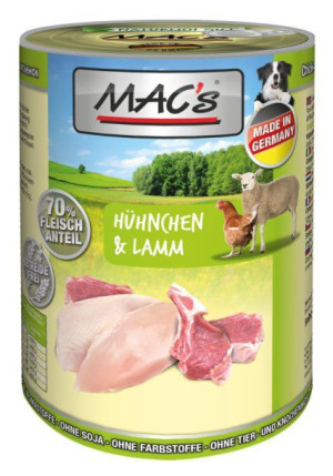 MAC's Dog | Adult | Puszka 400g - Kurczak i jagnięcina 400g