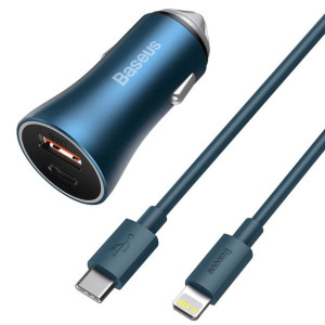 Baseus Golden Contactor Pro Szybka Ładowarka Samochodowa Usb Typ C / Usb 40