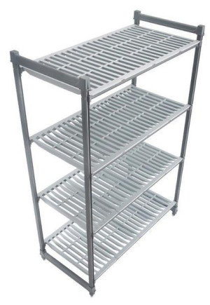 Cambro regał magazynowy Cambro Basics Plus z kompozytu z 4 wentylowanymi pó
