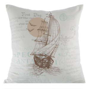 Poszewka Ship 01 45x45 Cm Biały