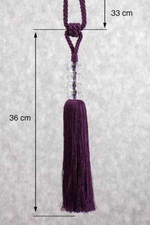 Sznur Dekoracyjny 253 Długość 69 Cm Fioletowy