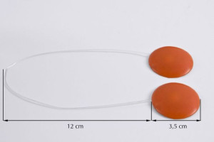 Upinacz Dekoracyjny Z Magnesem Czerwony