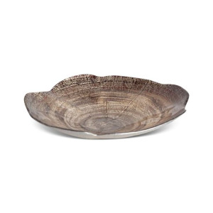 Szklana Misa Dekoracyjna Pari (01) (fi) 21x4 Cm Brązowy