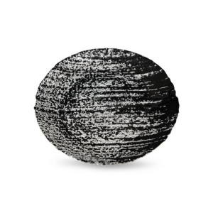 Szklana Patera Dekoracyjna Adela (01) (fi) 21x2 Cm Czarny