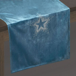 Obrus Ilona 40x140 Cm Granatowy