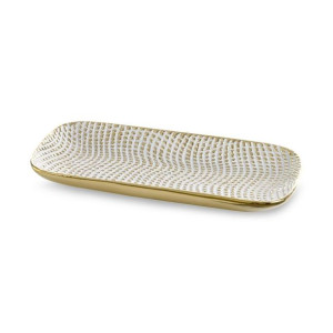 Patera Dekoracyjna Verda (03) 30x16x3 Cm Biały
