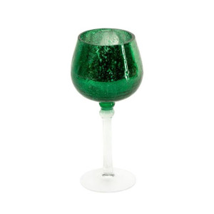Szklany Świecznik Dekoracyjny Verre3 (fi) 9x20 Cm Biały