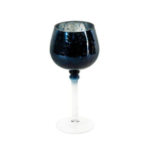 Szklany Świecznik Dekoracyjny Verre2 (fi) 9x20 Cm Biały