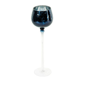 Szklany Świecznik Dekoracyjny Verre2 (fi) 9x30 Cm Biały