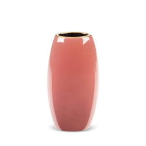 Wazon Dekoracyjny Sibel (02) 13x9x25 Cm Ciemnoróżowy