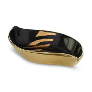 Patera Dekoracyjna Selena (03) 31x17x5 Cm Czarny