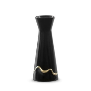 Wazon Dekoracyjny Ebru 10x6x25 Cm Czarny