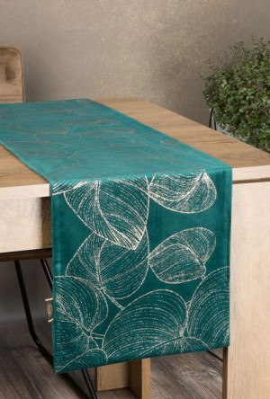 Obrus Blink 16 35x220 Cm Ciemnoturkusowy