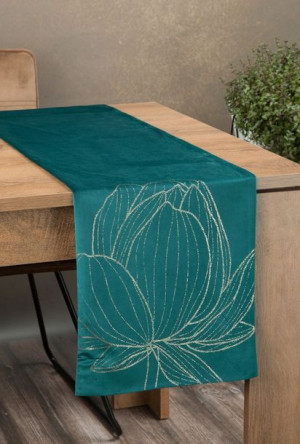 Obrus Blink 12 35 X 180 Cm Ciemnoturkusowy