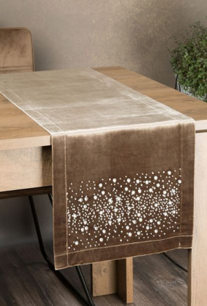 Obrus Royal 2 35x140 Cm Ciemnobeżowy