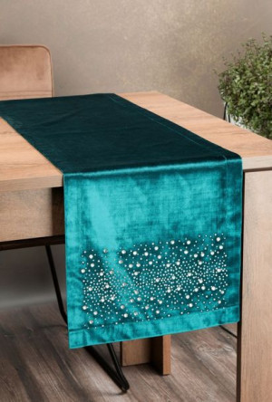 Obrus Royal 2 35x140 Cm Ciemnoturkusowy