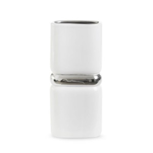 Wazon Dekoracyjny Selin 16x8x36 Cm Biały