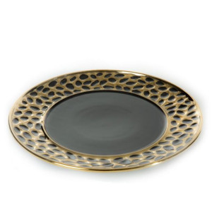 Patera Dekoracyjna Madlen (4) (fi) 30x30 Cm Czarny