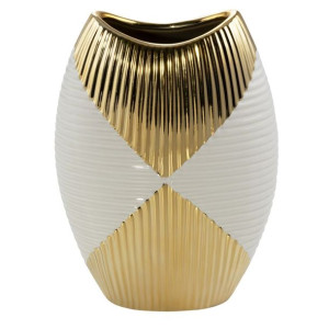 Wazon Dekoracyjny Rakel (01) 18x9x26 Cm Beżowy