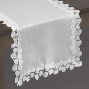 Obrus Sophie 40x140 Cm Srebrny