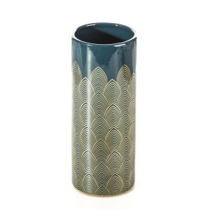 Wazon Dekoracyjny Mayra1 (1) (fi) 10x26 Cm Granatowy