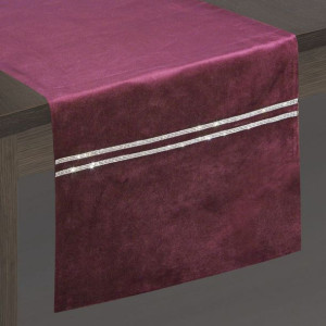 Obrus Glen 35x180 Cm Bordowy