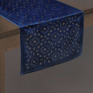 Obrus Pilar 33x180 Cm Granatowy