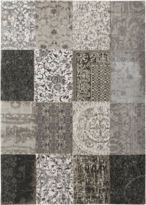 Dywan Louis de Poortere Vintage Patchwork Multi Black & White 8101
