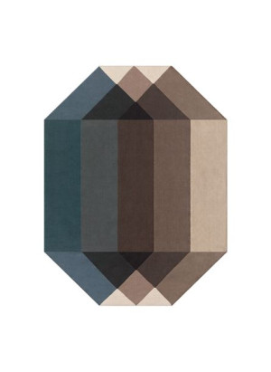 Dywan Gan Diamond Blue-Brown