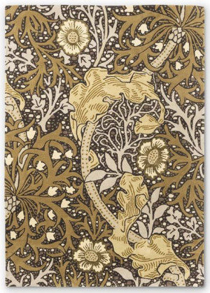 Dywan Morris&Co Seaweed Charcoal Mustard 127006