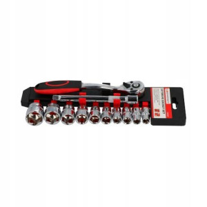 Zestaw Nasadek + Grzechotka 3/8" 11-el.