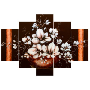 OBRAZ MALOWANY ZE ZDJECIA  Magnolia III Waza 150x105