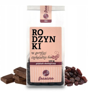 Fresano Rodzynki w Gorzkiej Czekoladzie 100g