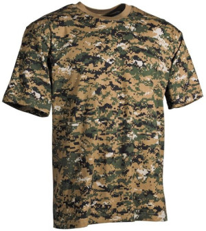 Koszulka US digital woodland zielona khaki 170 g XXL