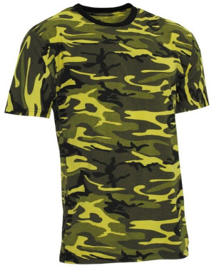 Koszulka US  "Streetstyle" gelb-camo zielona 140-145 g M