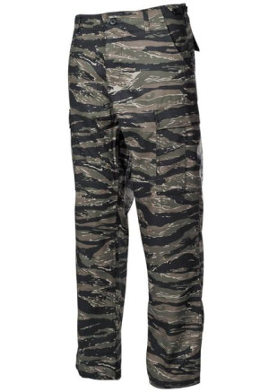 Spodnie bojówki US Wzmacniane tiger stripe S